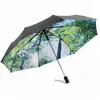 Non communiqué Fare - Parapluie de poche- FP5593 - noir et imprimé forêt