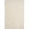 DEZENCO Tapis salon et chambre 80x150 crème rectangle tissé motif simple cernan