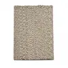 Brink & Campman Tapis longs poils shaggy tissé en laine au motif faux uni gris 200x300