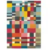Brink & Campman Tapis salon tissé en laine motif géométrique, multicolore 160x230