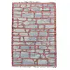 Tapis en jute tissé à la main motif géométrique, gris 160x230
