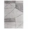 Unamourdetapis tapis chambre 160x230 fait à la main gris et noir rectangle motif géométrique