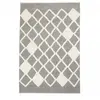 IMPALO Tapis salon berbère en relief tufté main en coton, ecru 120x170