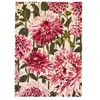 Harlequin Tapis salon tufté main en laine naturel motif floral, rose 140x200
