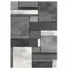 UNAMOURDETAPIS Tapis salon et chambre 160x230 gris rectangle tissé motif géométrique geome