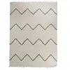 UNAMOURDETAPIS Très grand tapis salon tissé main en laine motif berbère beige 300x400