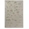 Laura Ashley Tapis salon à la main en bambou motif floral soyeux, beige 170x240