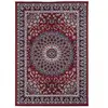 UNAMOURDETAPIS Tapis oriental 120x170 crème et rouge rectangle motif ethnique AF1 rosor