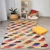 IMPALO Tapis en jute 200x290 fait à la main multicolore COMU 200 x 290 cm