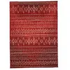 Tapis berbère 200x290 tissé motifs tribaux KIHE rouge 200 x 290 cm