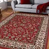UNAMOURDETAPIS Tapis oriental motif ethnique, idéal pour une cuisine, rouge 80x150