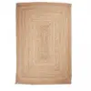 Tapis en jute tissé main idéal comme tapis chambre, beige 120x170