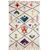 Unamourdetapis - Tapis berbère motifs tribaux 80x150 blanc berbal c