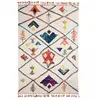 Unamourdetapis - Tapis berbère motifs tribaux 40x60 blanc berbal c
