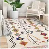 UNAMOURDETAPIS Tapis berbère motif ethnique, idéal pour chambre, multicolore 80x150