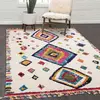 UNAMOURDETAPIS Tapis berbère motif ethnic, idéal pour une entrée, multicolore 40x60