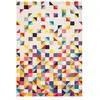 UNAMOURDETAPIS Tapis carré motif géométrique idéal pour un salon, multicolore 160x160