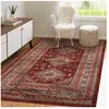 UNAMOURDETAPIS Tapis oriental 190x280 rectangle orange tissé motif ethnique af1 dazor