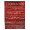 UNAMOURDETAPIS Tapis berbère motifs tribaux 140x200 rouge AF1 BERBI