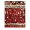 Unamourdetapis - Tapis berbère motifs tribaux 140x200 rouge moroco