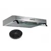beldeko - hotte casquette / visière rivage 60 cm inox - 100w - 210 m3/h