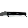 beldeko - hotte casquette / visière rivage 60 cm noir - 100w - 210 m3/h