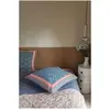 Louise Misha - Taie d'oreiller Valerie en coton bio Bleu 40x40