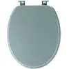 Tendance - Abattant wc mdf 18 pouces attaches plastiques - vert amande