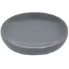 Tendance Porte-Savon Ovale en Dolomite Gris 12,5 x 9,5 x 3 cm
