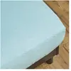 Atelier de Morphée Drap housse bi-tête bleu 2x90x200