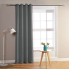 Home Maison Rideau occultant pour chambre et salon (140x260 cm - Gris souris)