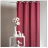 HomeMaison Rideau d'Ameublement en Microfibre Uni (135x180 cm - Rouge)