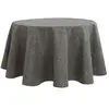 HOME MAISON Nappe ronde infroissable et anti-tâches Gris anthracite 160 cm