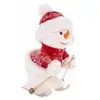 Décoration bonhomme de neige - L 28 cm x l 19 cm x H 37 cm - Ski