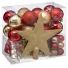 Feeric lights & christmas - Kit de Sapin Soir de noël 44 pièces Rouge/Or