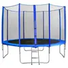 Trampoline de jardin avec echelle bleu MyJump 3,70 m
