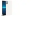 Htdmobiles Coque rigide simili cuir crocodile pour Sony Xperia L4 + verre trempe - BLANC