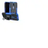 Htdmobiles Housse etui coque rigide anti choc pour Nokia 4.2 + verre trempe - BLEU -