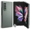 HTDMOBILES Coque rigide fine avant et arrière pour Samsung Galaxy Z Fold 3 5G - TRANSPARENT