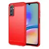 Htdmobiles Coque pour Samsung Galaxy A05s - housse etui silicone gel carbone + verre trempe - ROUGE