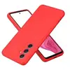 Htdmobiles Coque pour Samsung Galaxy A55 5G - housse etui silicone gel fine + verre trempe - ROUGE -