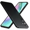 Htdmobiles Coque pour Samsung Galaxy A55 5G - housse etui silicone gel fine + verre trempe - NOIR -