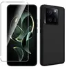 Htdmobiles Coque pour Xiaomi 13T / 13T Pro 5G - housse etui silicone gel fine + verre trempe - NOIR
