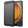 Htdmobiles Coque pour Samsung Galaxy Xcover 7 - housse etui silicone gel carbone + film ecran - NOIR
