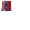Htdmobiles Housse etui coque rigide anti choc pour Samsung Galaxy A9 (2018) + verre trempe - ROUGE -