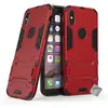 Htdmobiles Housse etui coque rigide anti choc pour Apple iPhone XS + film ecran - ROUGE