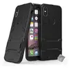 Htdmobiles Housse etui coque rigide anti choc pour Apple iPhone XS + verre trempe - NOIR