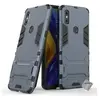 Htdmobiles Housse etui coque rigide anti choc pour Xiaomi Mi Mix 3 + verre trempe - BLEU FONCE -