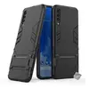 Htdmobiles Coque rigide anti choc pour Samsung Galaxy A70 + verre trempe - NOIR