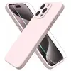 Little Boutik Coque Pour iPhone 15 Pro Max Silicone Rose + Verre Trempe